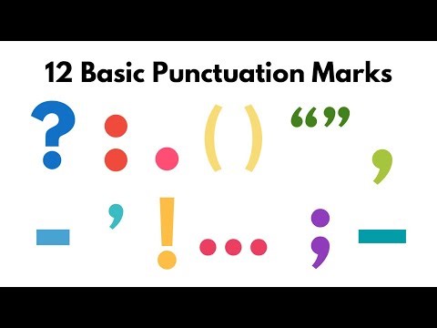 Punctuation 101: The Basics in 4 Minutes