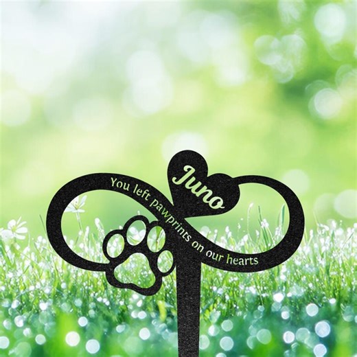 Pet Memorial Gift, Custom Dog Grave Marker, Personalized Dog Headstone, Burial Plaque, Garden Metal Sign, Pet Condolence Gift - Etsy