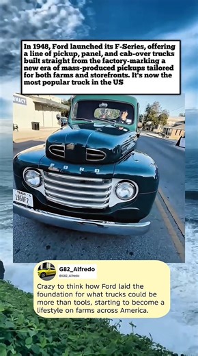 In 1948, Ford launched its F-Series, offering a line of pickup, panel,