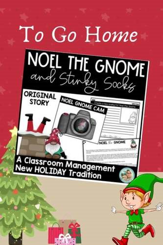 Santa Stuck Craft Noel the Gnome & Stinky SOCKS | Classroom Management Tool