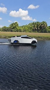 12K views · 62 reactions | I built a Cybertruck boat called the "Cyber-Jon". It was actually more stable than I thought it would be when I was designing it. It didn't roll over immediately like I thought it would. Now that it's been water tested it's time to add wheels, a bigger motor and some fishing rod holders. Let me know what other accessories would look good on the Cyber-Jon #boat #fishingboat #boating #bassboat #boatlife | Joe Oceanside | Facebook