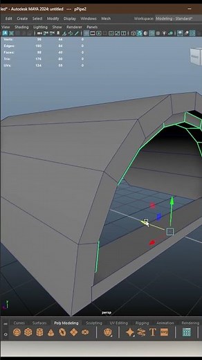 How to Create 3D Attic Window Model in Maya 2025 - Maya Modeling Tutorial #maya2025 #autodeskmaya
