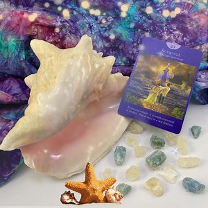 Renewal - Archangel Jeremiel. Review and evaluate. A favorable assessment of the facts. Time to move in a new direction. . Aquamarine - The stone is said to help you sift through energy and information, create mental clarity, and soothe an overactive mind; it's even used to improve the intellect. Aquamarine focuses on hope and happiness, the stone possesses a kind of energy that helps us to be more compassionate and less judgmental. . Pineapple Calcite - Is often used to enhance one's will and s