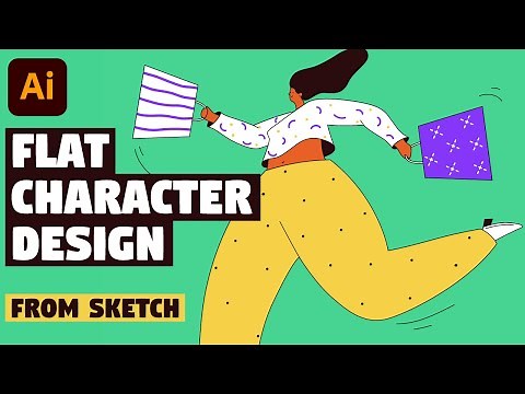 Flat Character Design | Illustrator Tutorial (for Beginners)
