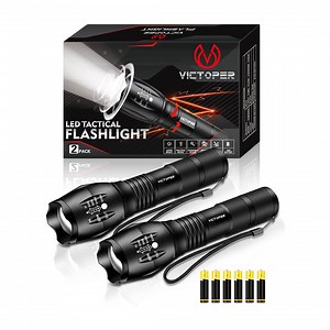Bright LED Flashlight 2 Pack