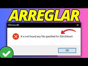 Solución No se encontró ningún archivo especificado para ISArcExtract