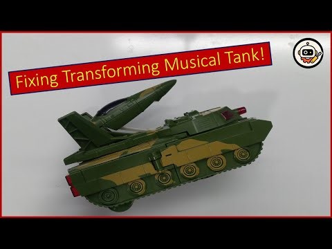 Fixing Transforming Musical Tank | ASMR Toy Repair | Tank to Jet Conversion (No Music)