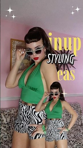 Pinup styling ideas 💚 #pinupstyle #1950s #pinuphair #pinupclothing