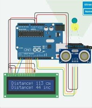 Distance sensor (Code in the comments) #technicalmind #arduino #arduinoproject