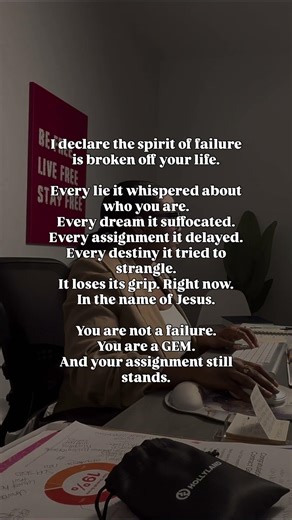 The spirit of failure has been like a python,but today we break its grip. #propheticdeclaration #fyp