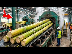 Inside the Sugarcane Processing Plant: From Sugarcane Plants to Refined White Sugar (Full Process)