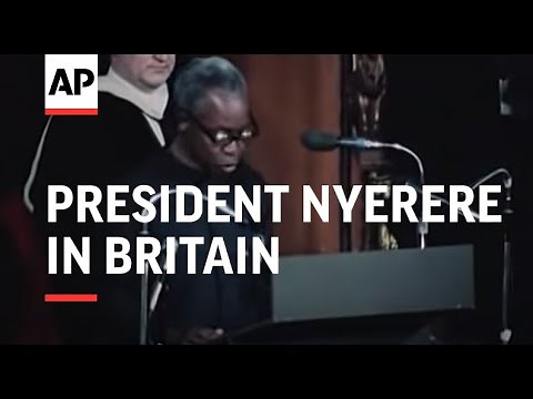 PRESIDENT NYERERE IN BRITAIN - COLOUR - SOUND
