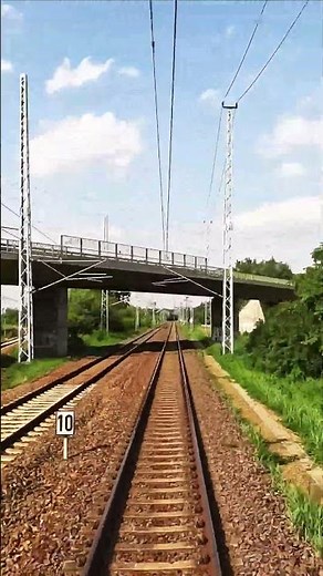 Daytime Train Ride Timelapse | Stunning Views from the Driver's Seat #shorts #4kvideo #DriverCabView