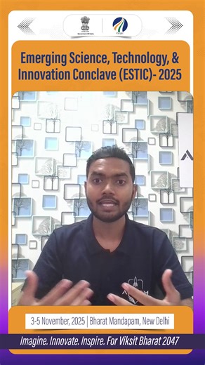 Meet Jainul Abedin, the young founder of Abyom SpaceTech — driving the vision of #AtmanirbharBharat. Catch him at #ESTIC2025 as he showcases his cutting edge space tech, realising Hon'ble PM Shri Narendra Modi’s dream of a #ViksitBharat leading in #innovation. Dr Jitendra Singh Abhay Karandikar Principal Scientific Adviser to GoI Department of Biotechnology, India CSIR, India Ministry of Earth Sciences Government of India ARCI, Hyderabad Department of Atomic Energy, India DRDO Ministry of Educat