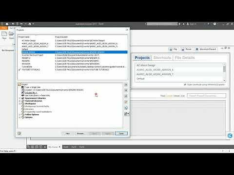 Create and Delete Projects-Autodesk Inventor
