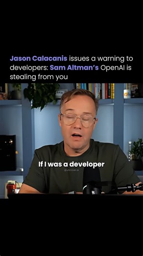 AI Tools & News | Technology | Artificial Intelligence on Instagram: "American entrepreneur and angel investor Jason Calacanis warns that the company closely monitors how its API is used and may integrate insights from developers’ work into its own products. The warning serves as a reminder for developers to carefully consider how much of their work they expose to platforms like OpenAI, especially when it comes to proprietary ideas or experimental projects. 👉 Follow @uncover.ai to stay updated 