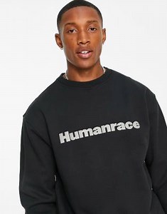 adidas Originals x Pharrell Williams – Basic – Hochwertiges Sweatshirt in Schwarz | ASOS