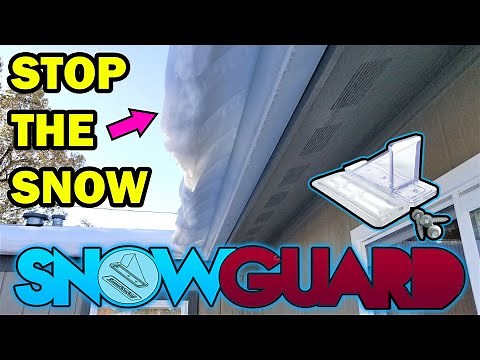 How to Stop Snow From Sliding Off Your Metal Roof with Snow Guard Block Stops Breaks.