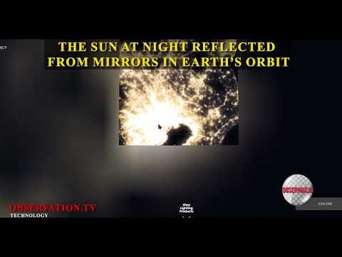 The Sun at night reflected from mirrors in Earth’s orbit. • Observations.tv - (732H)