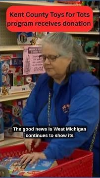 Kent County Toys for Tots program receives donation and goes on a shopping spree