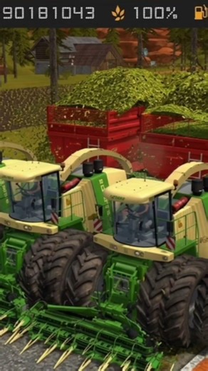 Making Chaff With The Biggest KRONE Harvester #fs18 #viralshort #newshort #trendingshort #shorts