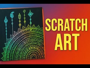 🌈Satisfying Rainbow Mandala Etching|Full Step-by-Step Scratch Art Tutorial #mandalaart #scratchart