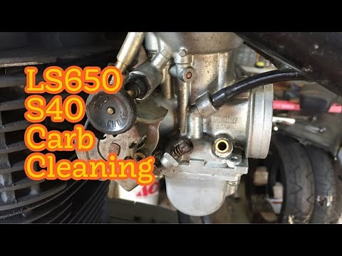 Suzuki S40 Boulevard and LS650 Savage Carb cleaning and rejet