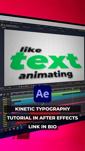 Abhishek Dubey on Instagram: "Kinetic Typography Animation Tutorial in After Effects - No Plugins . Full Tutorial on my YouTube channel - Motion Nations (link in bio) . . Follow for more! . . #aftereffectstutorial #aftereffects #motiongraphics #motiondesign #animation #illustrator #adobe #adobeaftereffects #lettering #aftereffectstutorials #christmas #facebook #art #artist #design #tutorial #designer #illustration #creative #sports #reels #textanimation #logo #logoanimation #typedesign #typograp