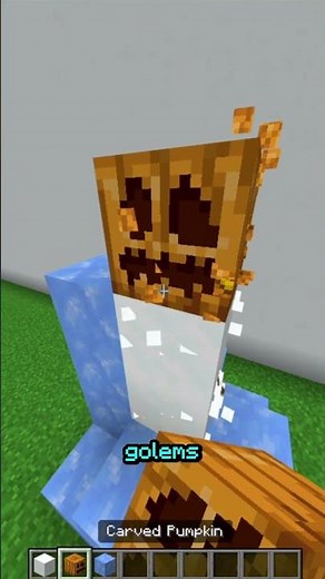 INSTA KILL Defense with SNOW GOLEMS | #minecraft #shorts
