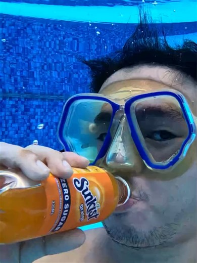 Burp Sunkist Orange vs Coke Underwater