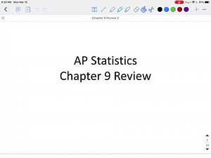 AP Statistics Chapter 9 Review