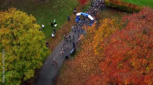 Running Start Line By Drone