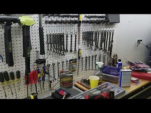 How to Hang and Cut 8 foot Pegboard Sheets!