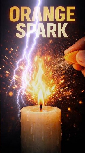 Do Citrus Oils be flammable? The Science Behind Orange Spark #experiment #science #sciencefacts