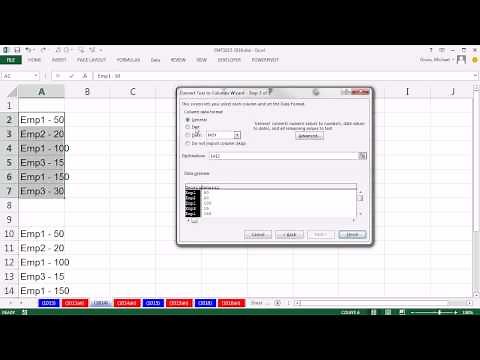 Excel Magic Trick 1014: Text To Columns to Split Data From A Cell and Avoid Extra Spaces