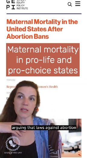 5.2K views · 197 reactions | A report by Gender Equity Policy Institute suggests the different maternal mortality rates for California and Texas are due to their very different abortion laws, but the report has several major problems. | Secular Pro-Life | Facebook