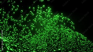 Disappearing explosion of balls. Design. A lot of 3d balls are moving in flow of explosion. Splash in flow of 3d balls