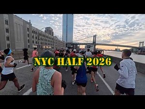 NYC 2026 Half Run 4K - 32 Min Run from Brooklyn to Manhattan
