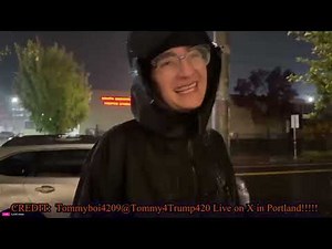 Soaked Antifa Protester "Debates" with Tommy