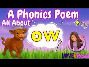 OW PHONICS POEM for kids 🐮 Learn the 'ow' Sound with Miss Ellis!