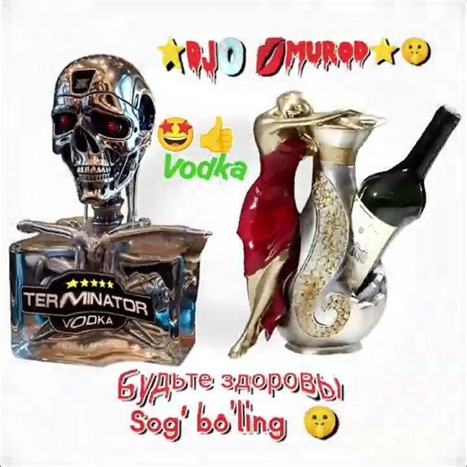 Terminator Vodka 💀🥃Ruki Vverh — Будьте здоровы 🍾 Ichadiganlarga yuboramiz🤩