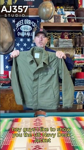 WWII USN Deck Jacket — U.S. Navy Vintage Workwear | AJ357 STUDIO 米海軍 デッキジャケット #vintage