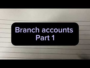 Branch accounts introduction//Accounting