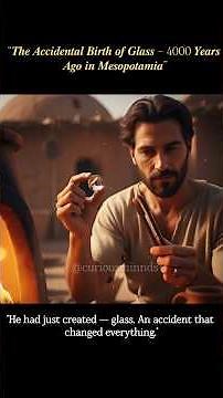 First Glass ever made 🔥| How Mesopotamian Discovered Glass 4,000 years ago #aihistory #shorts