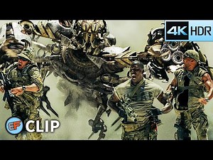 Scorponok Desert Battle Scene | Transformers (2007) 4K HDR Movie Clip