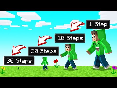 Walking Makes Me SHRINK In Minecraft…