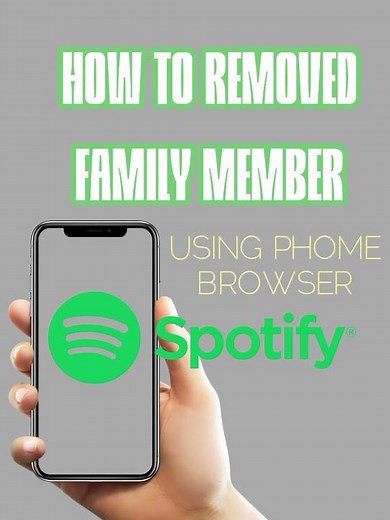 Spotify, How to Removed Family Member