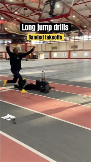 A long jump drill to help with your posture and takeoff #longjump #trackandfield