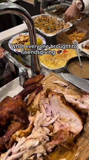 Still felt full the next day 🥵 #friendsgiving #turkey #lehennesy