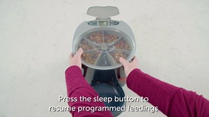 PetSafe 6 Meal Automatic Cat Feeder - Convenient Meal Scheduling - Supports Slow Feeding & Portion Control - BPA Free Material - Tamper-Resistant Design - Easy to Clean - Battery Operated